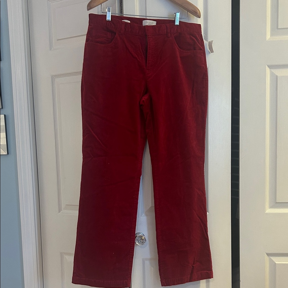 Talbots Heritage Boot Red Pants